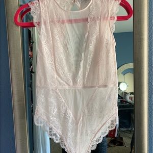 Flirty lace body suit